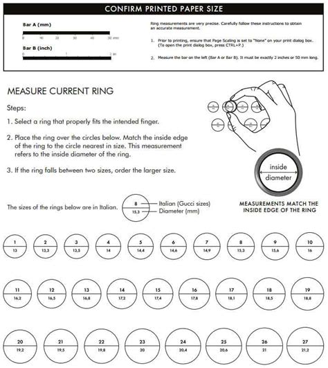 gucci mens ring size guide|Gucci ring sizes to uk.